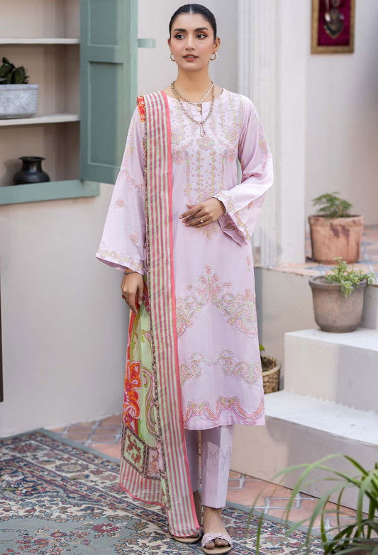 Adans Libas By Zia Embroidered Lawn 3pcs - Jotey
