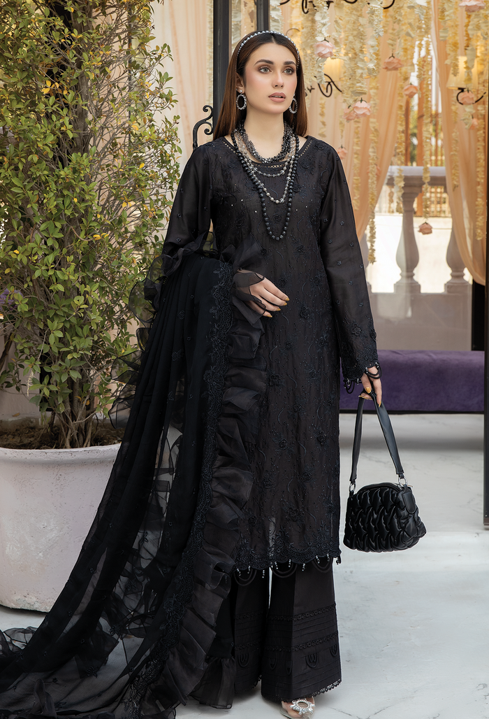 Adans Libas Chantelle Chikankari Unstitched Lawn 3pcs - Jotey