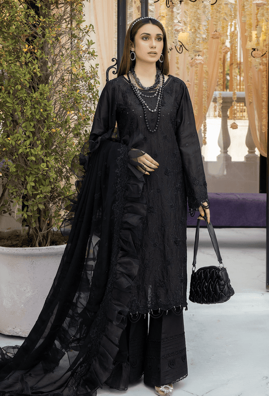 Adans Libas Chantelle Chikankari Unstitched Lawn 3pcs - Jotey