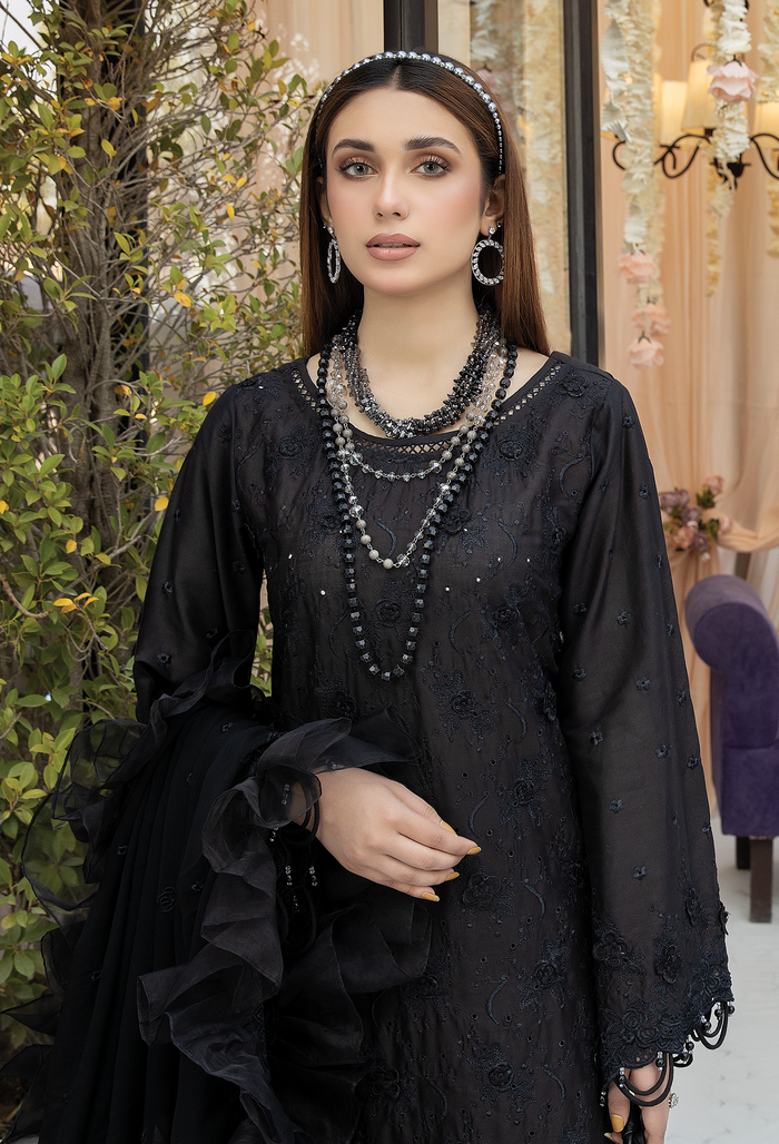 Adans Libas Chantelle Chikankari Unstitched Lawn 3pcs - Jotey