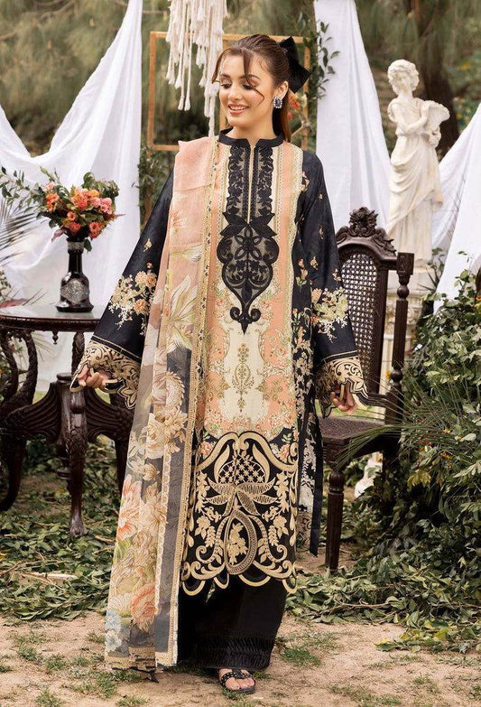 Adans Libas Prints By Nafia Atta Unstitched 3pcs - Jotey