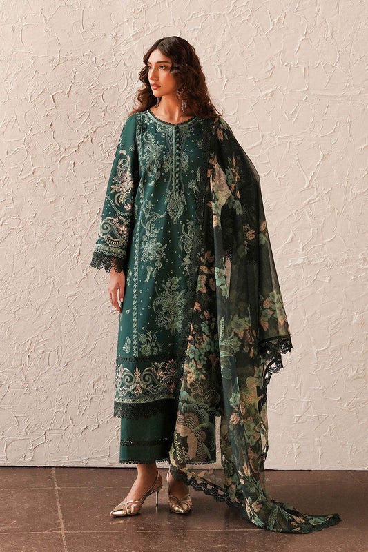 Afrozeh Festive Chikankari Embroidered Unstitched 3pcs - Jotey