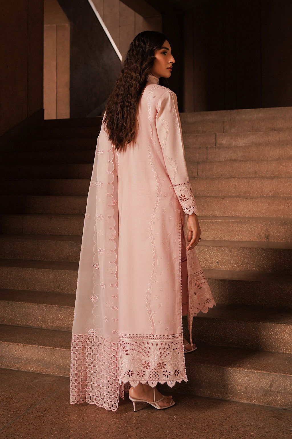 Afrozeh Festive Chikankari Embroidered Unstitched 3pcs - Jotey