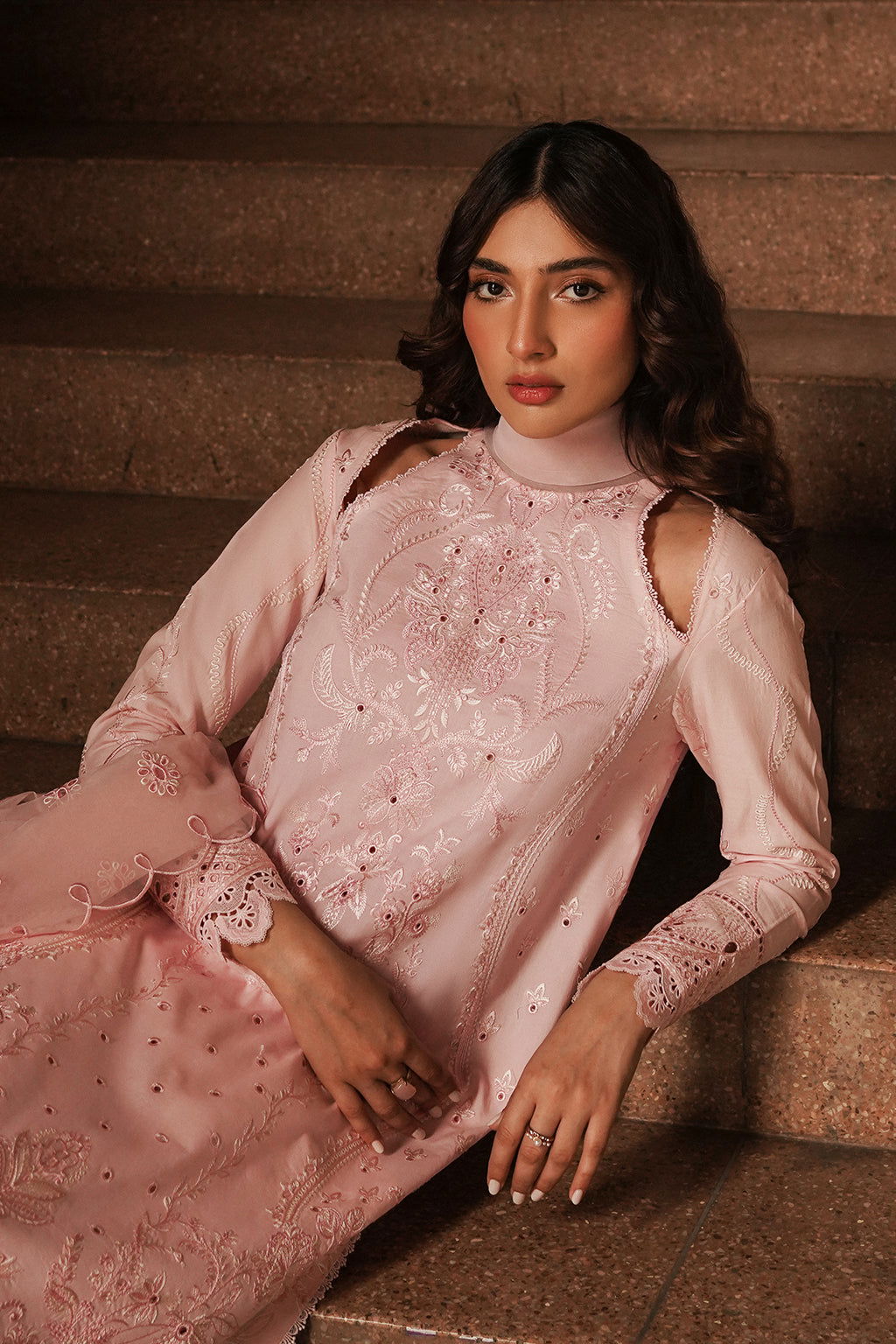 Afrozeh Festive Chikankari Embroidered Unstitched 3pcs - Jotey