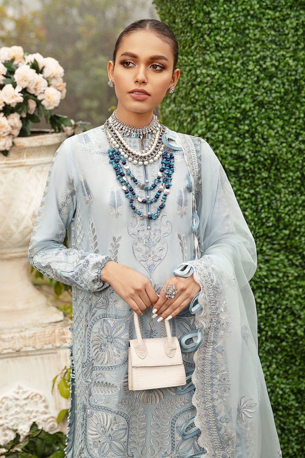 Afrozeh Garden of Eve Lawn 3Pcs - Jotey
