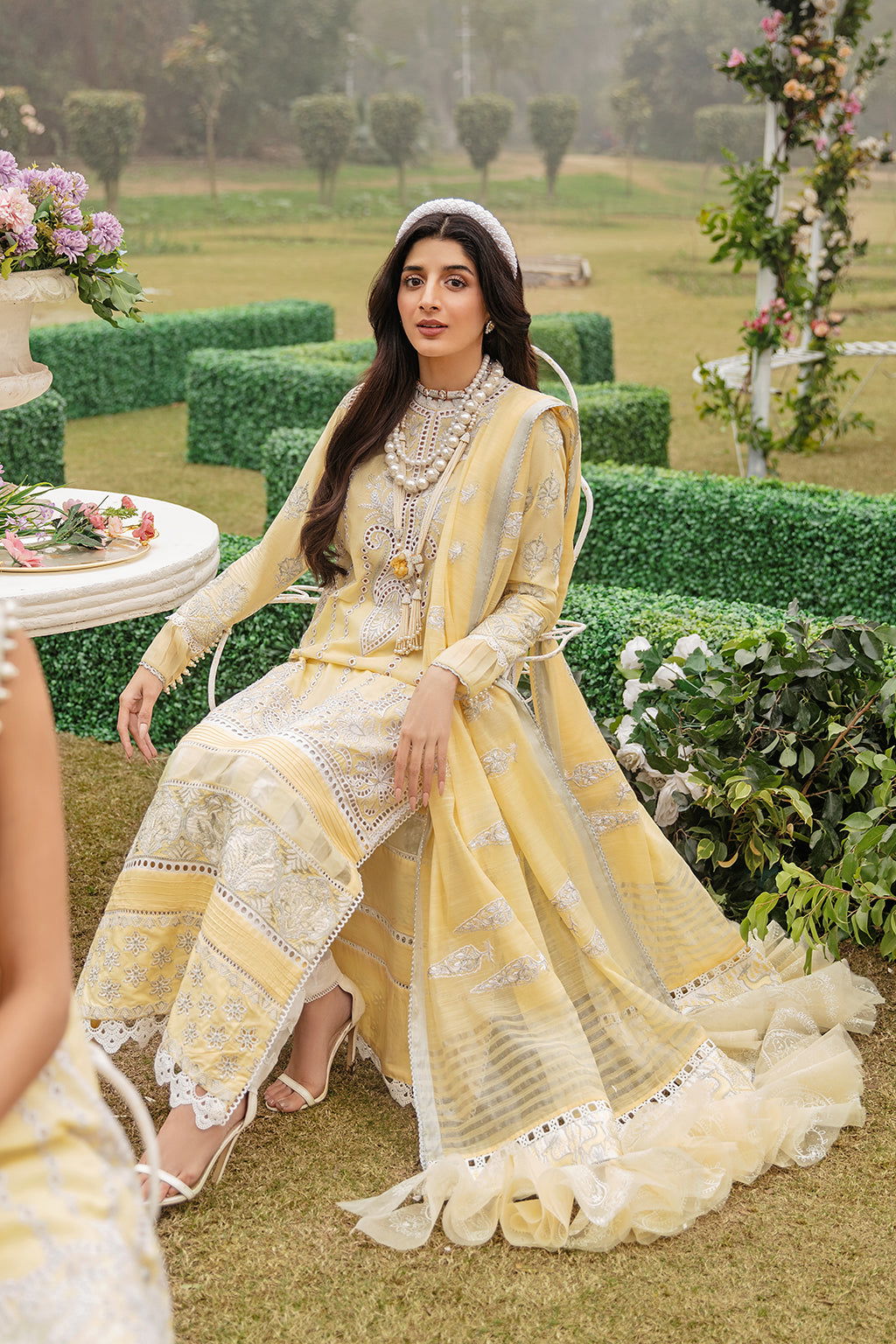 Afrozeh Garden of Eve Lawn 3Pcs - Jotey
