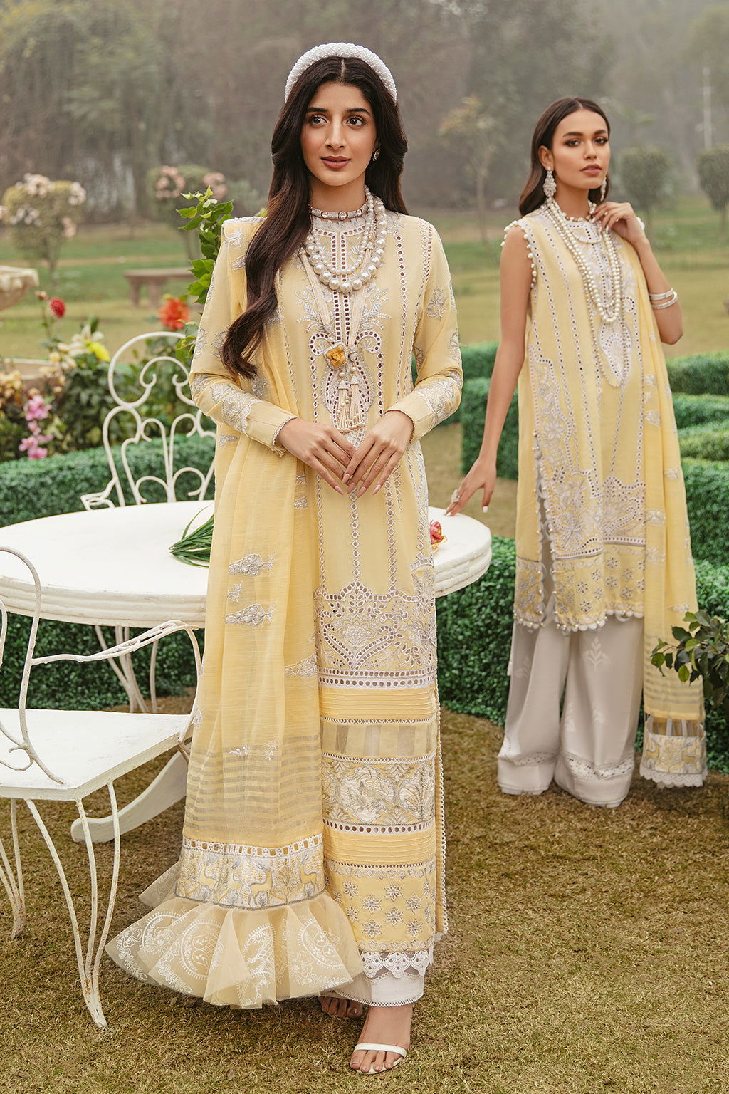 Afrozeh Garden of Eve Lawn 3Pcs - Jotey