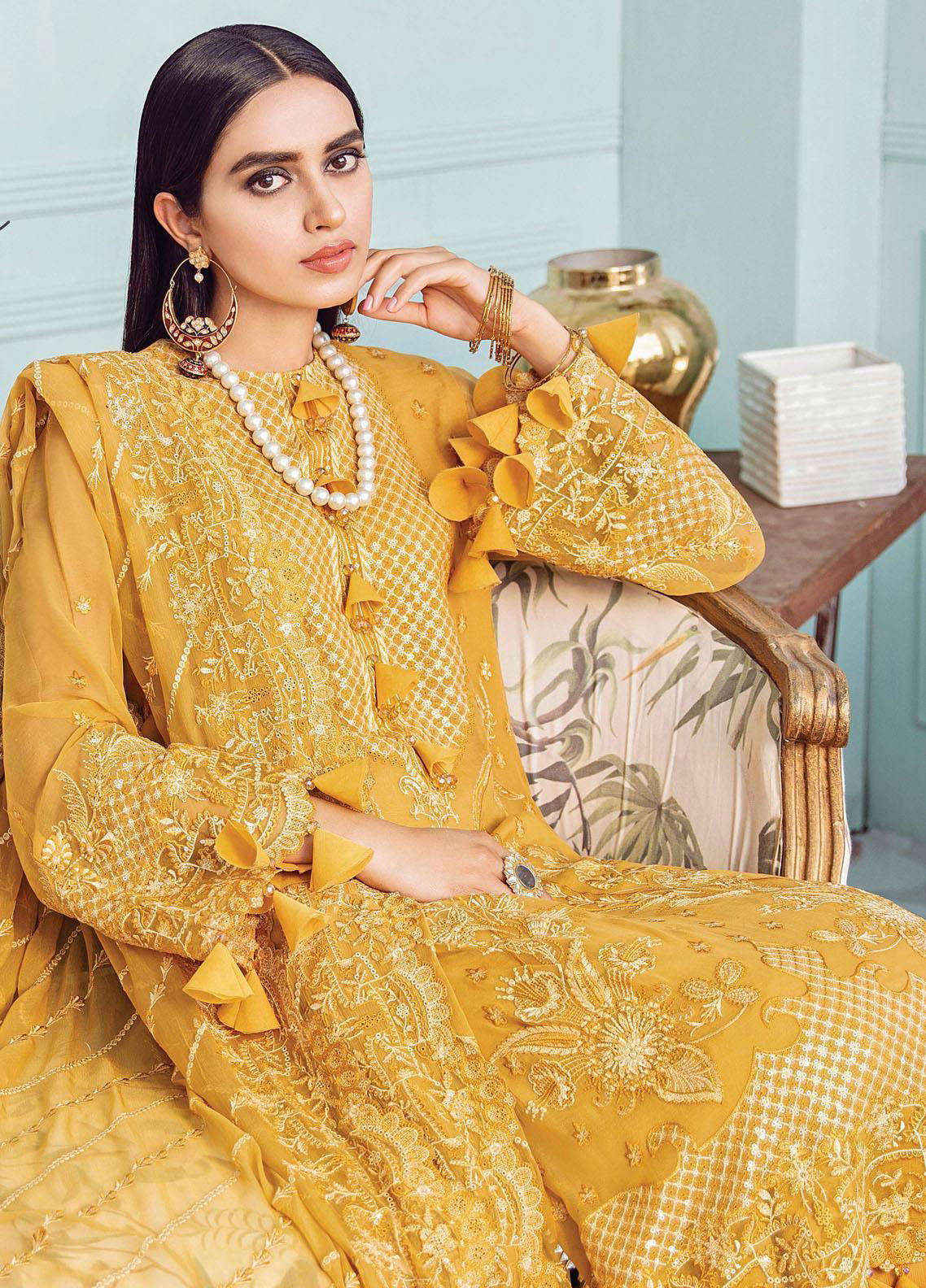 Afrozeh La Fuchsia Luxury Chiffon - Jotey
