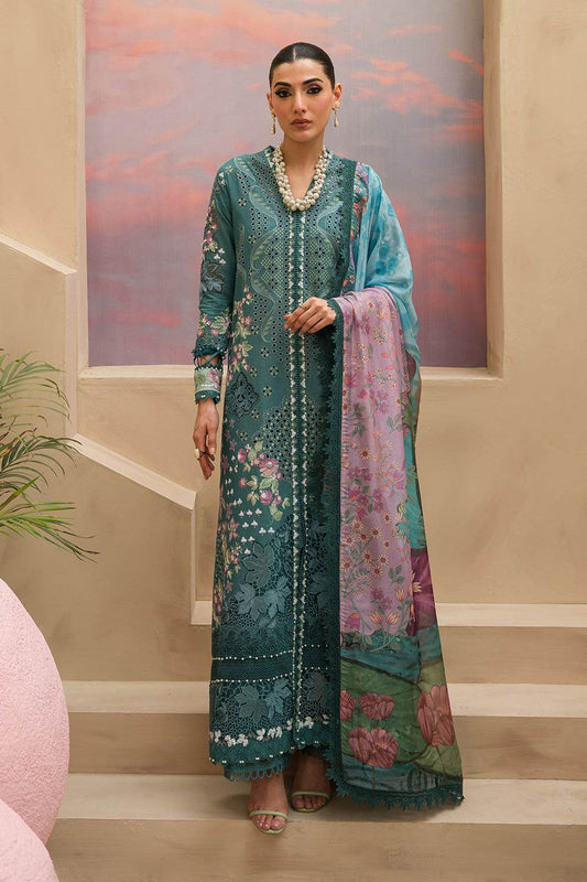 Afrozeh The Painted Garden Unstitched Lawn 3pcs - Jotey