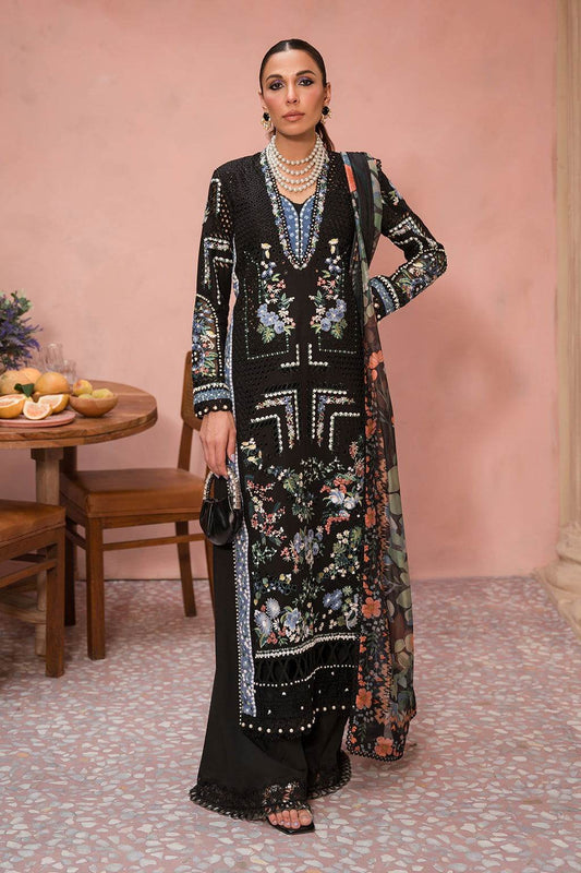 Afrozeh The Painted Garden Unstitched Lawn 3pcs - Jotey