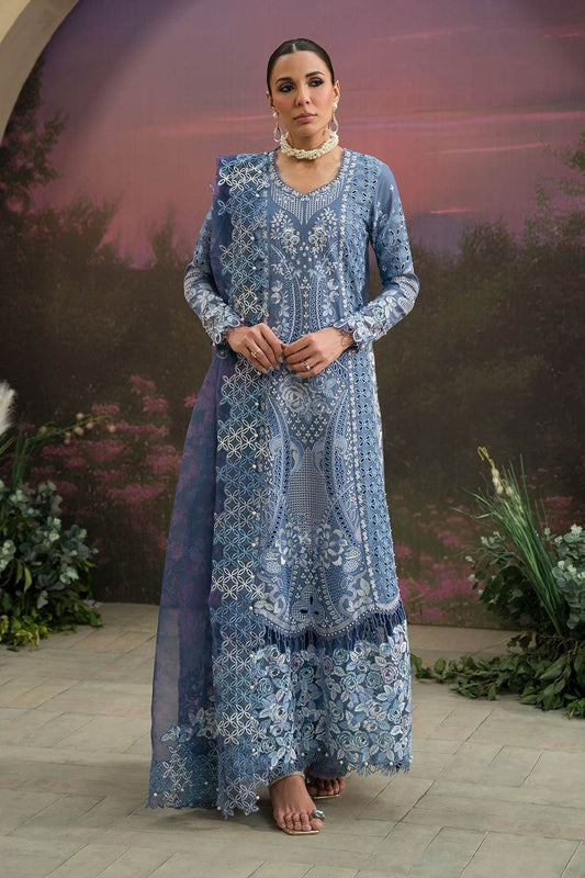 Afrozeh The Painted Garden Unstitched Lawn 3pcs - Jotey