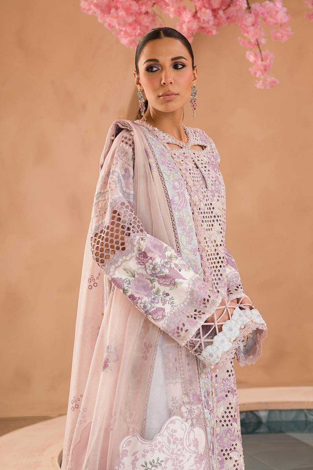 Afrozeh The Painted Garden Unstitched Lawn 3pcs - Jotey