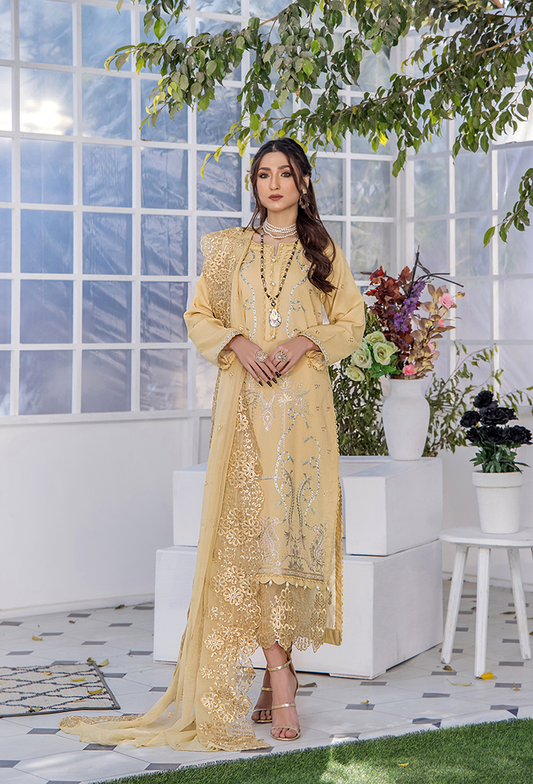 Afsoon by Humdum Embroidered Swiss Lawn Unstitched 3pcs - Jotey