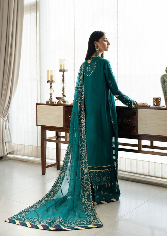 Aik Samah Embroidered Lawn Unstitched 3pcs - Jotey