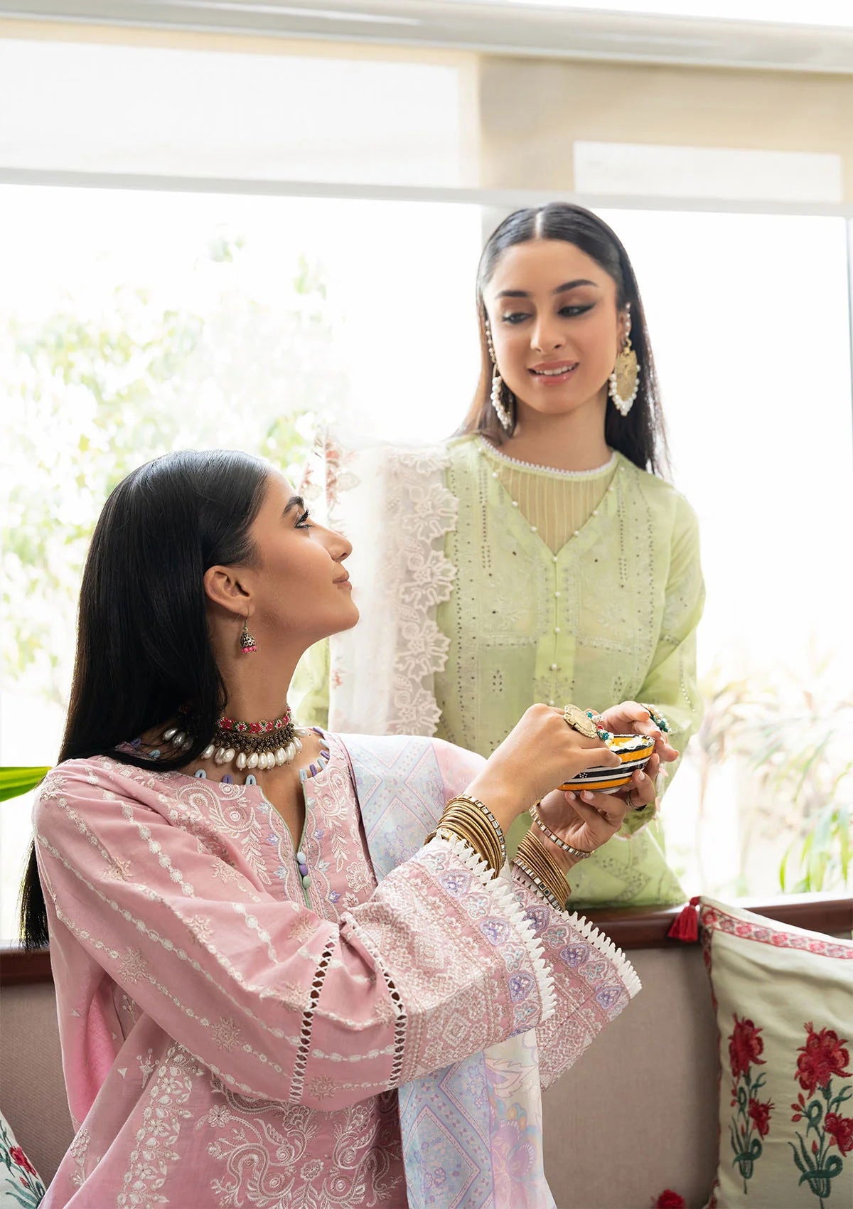 Aik Samah Embroidered Lawn Unstitched 3pcs - Jotey