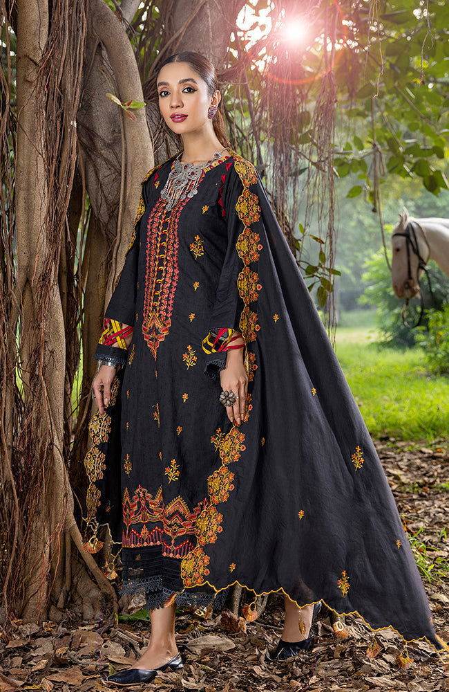 Al Zohaib Sunshine Bloom Embroidered 3Pcs - Jotey