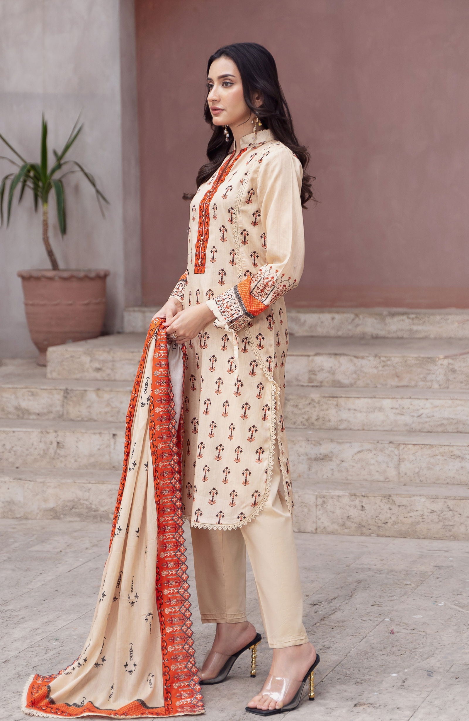 Alzohaib Cutwork Bliss Vol-3 Printed Lawn 3pcs - Jotey