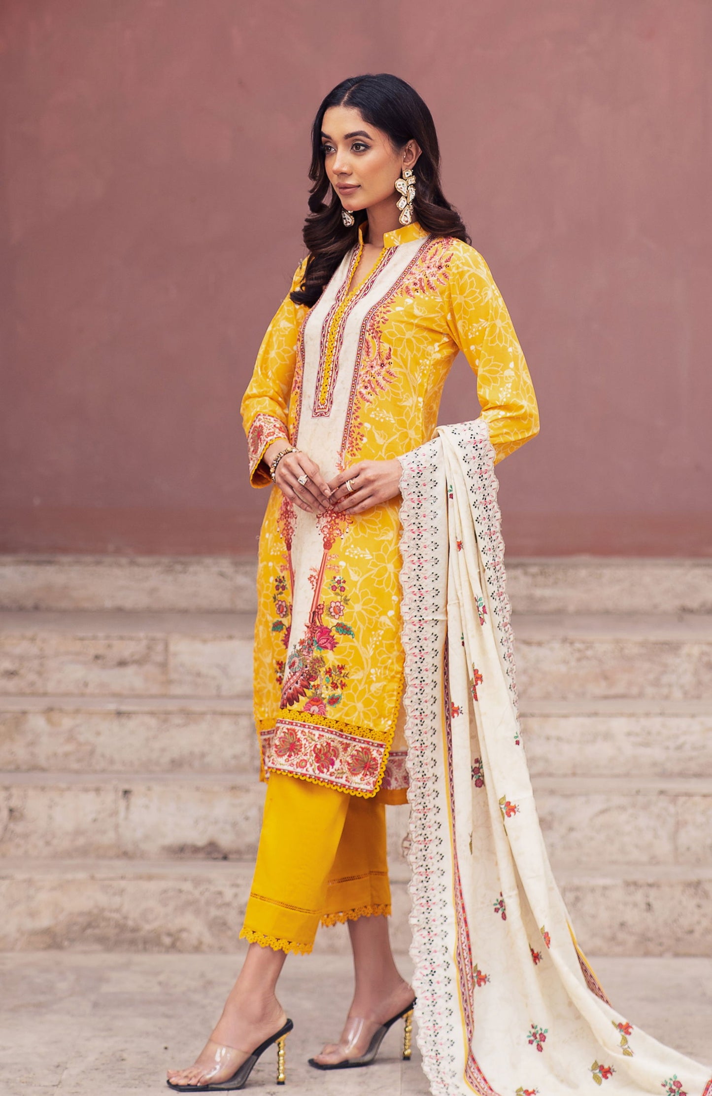 Alzohaib Cutwork Bliss Vol-3 Printed Lawn 3pcs - Jotey