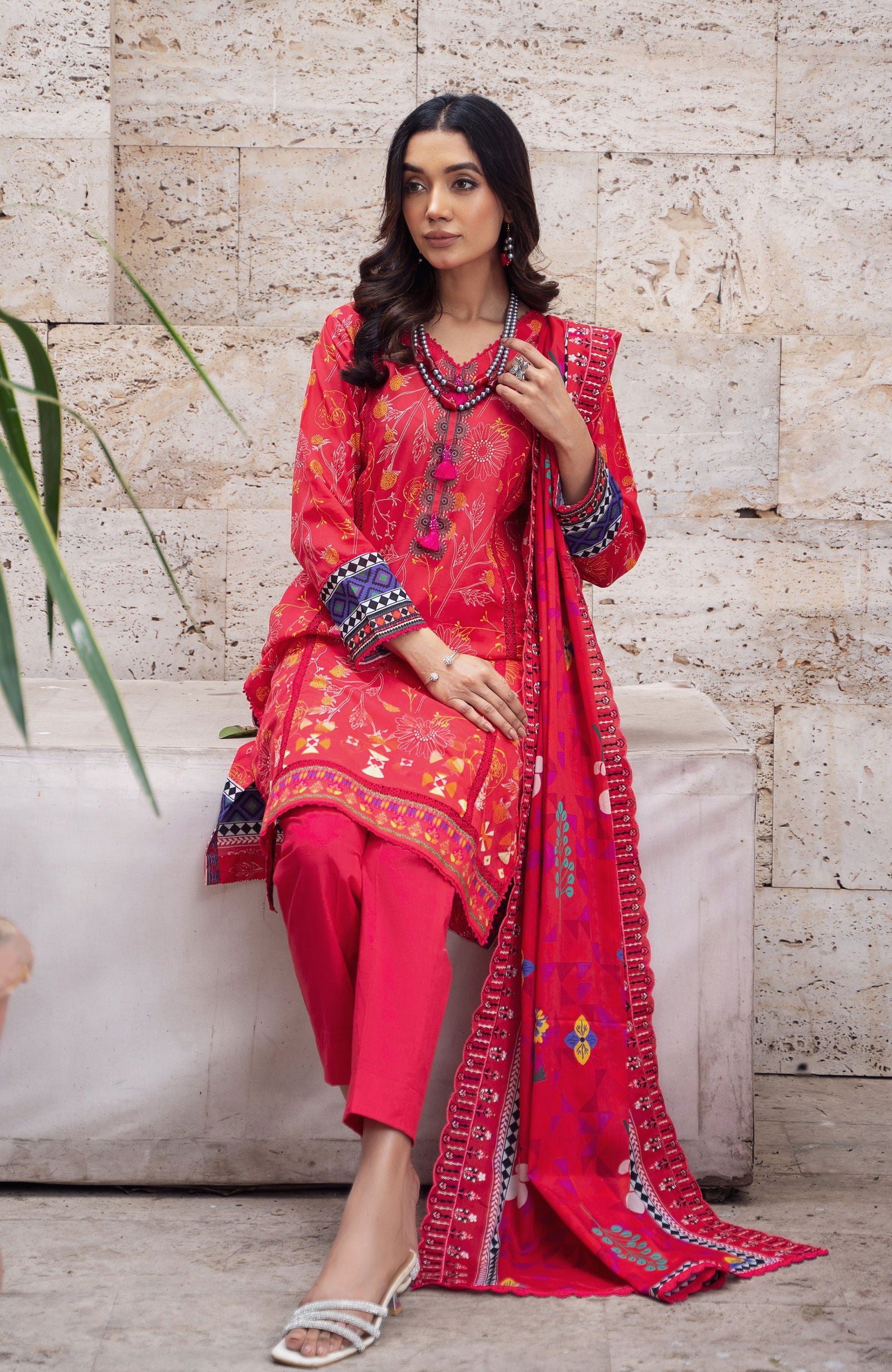 Alzohaib Cutwork Bliss Vol-3 Printed Lawn 3pcs - Jotey