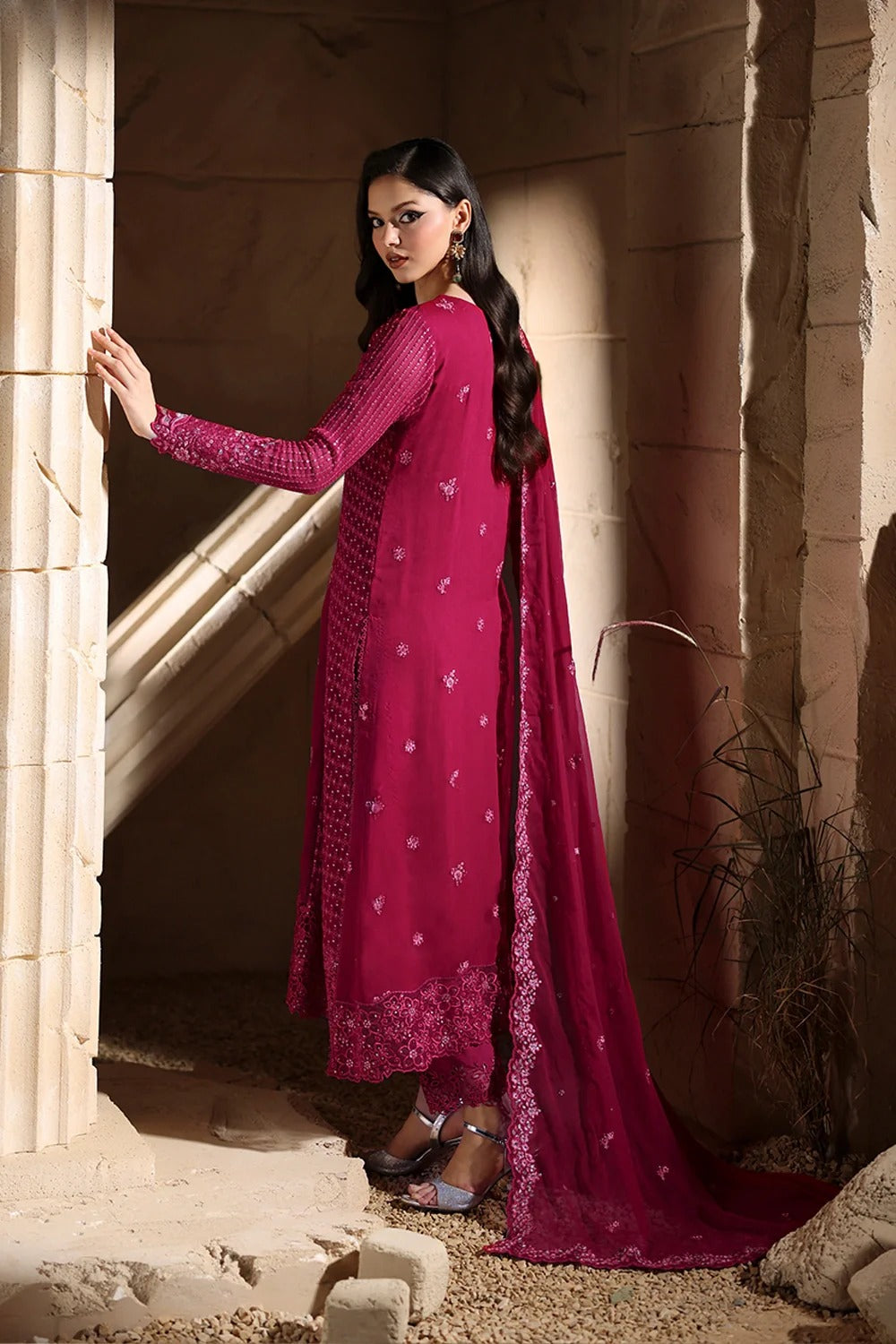 Azure Luxe 2025 Embroidered Chiffon Unstitched 3 Piece