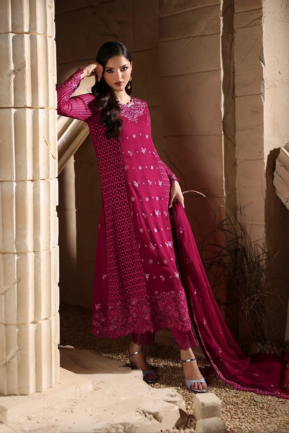 Azure Luxe 2025 Embroidered Chiffon Unstitched 3 Piece