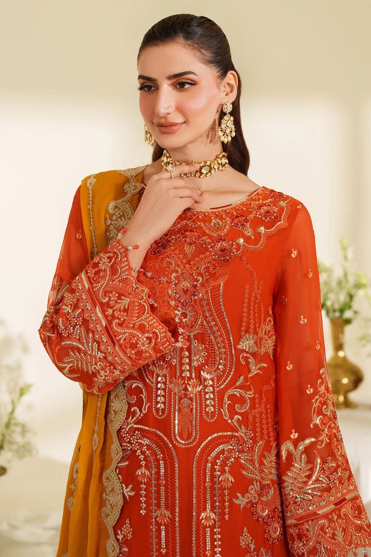 Noore By Imrozia Embroidered Luxury Chiffon Unstitched 3 Piece