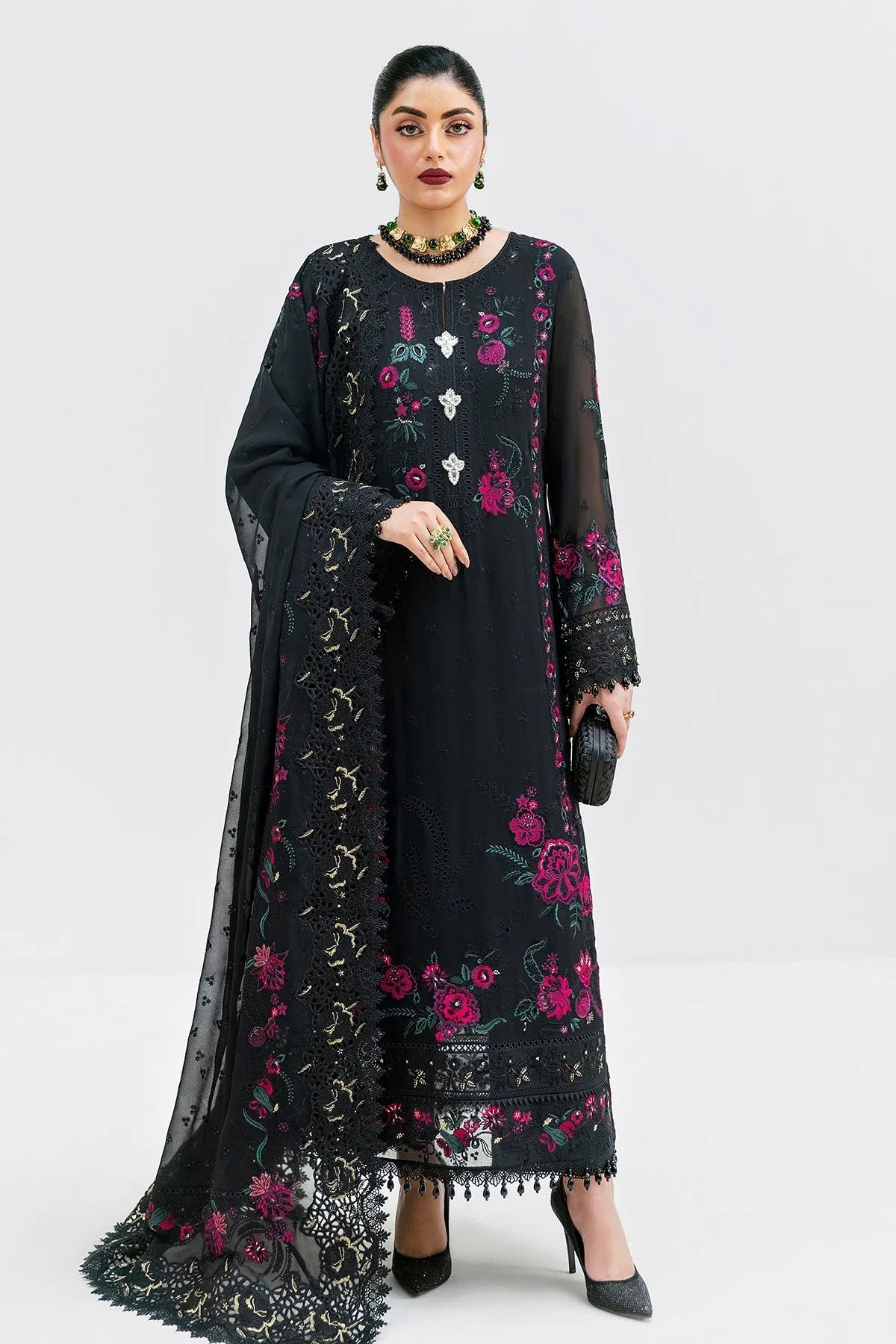 Luxe Serene'25 By Imrozia Embroidered Luxury Georgette Unstitched 3 Piece