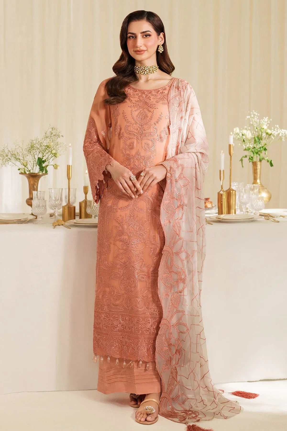 Noore By Imrozia Embroidered Luxury Chiffon Unstitched 3 Piece