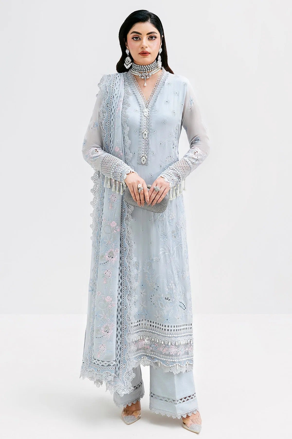 Luxe Serene'25 By Imrozia Embroidered Luxury Georgette Unstitched 3 Piece