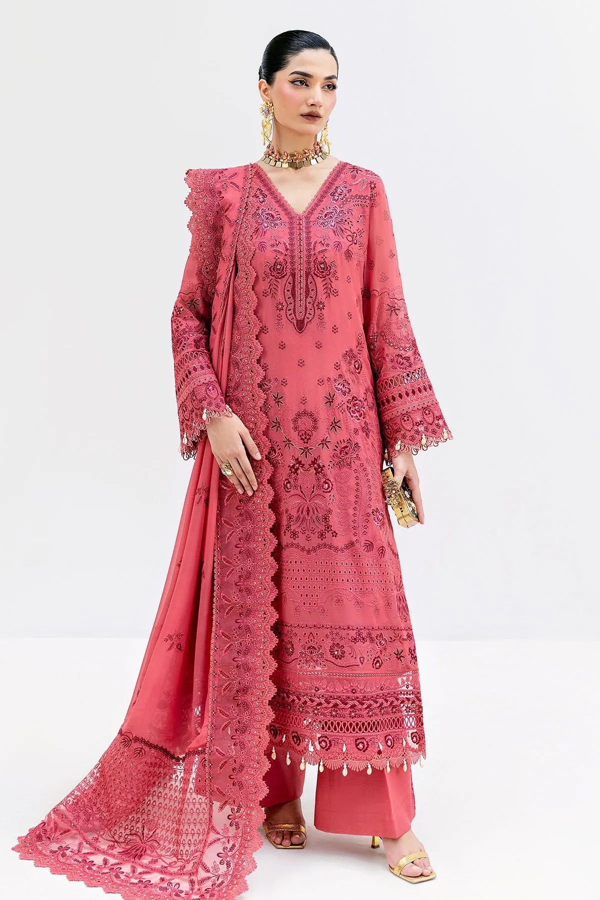Luxe Serene'25 By Imrozia Embroidered Luxury Georgette Unstitched 3 Piece