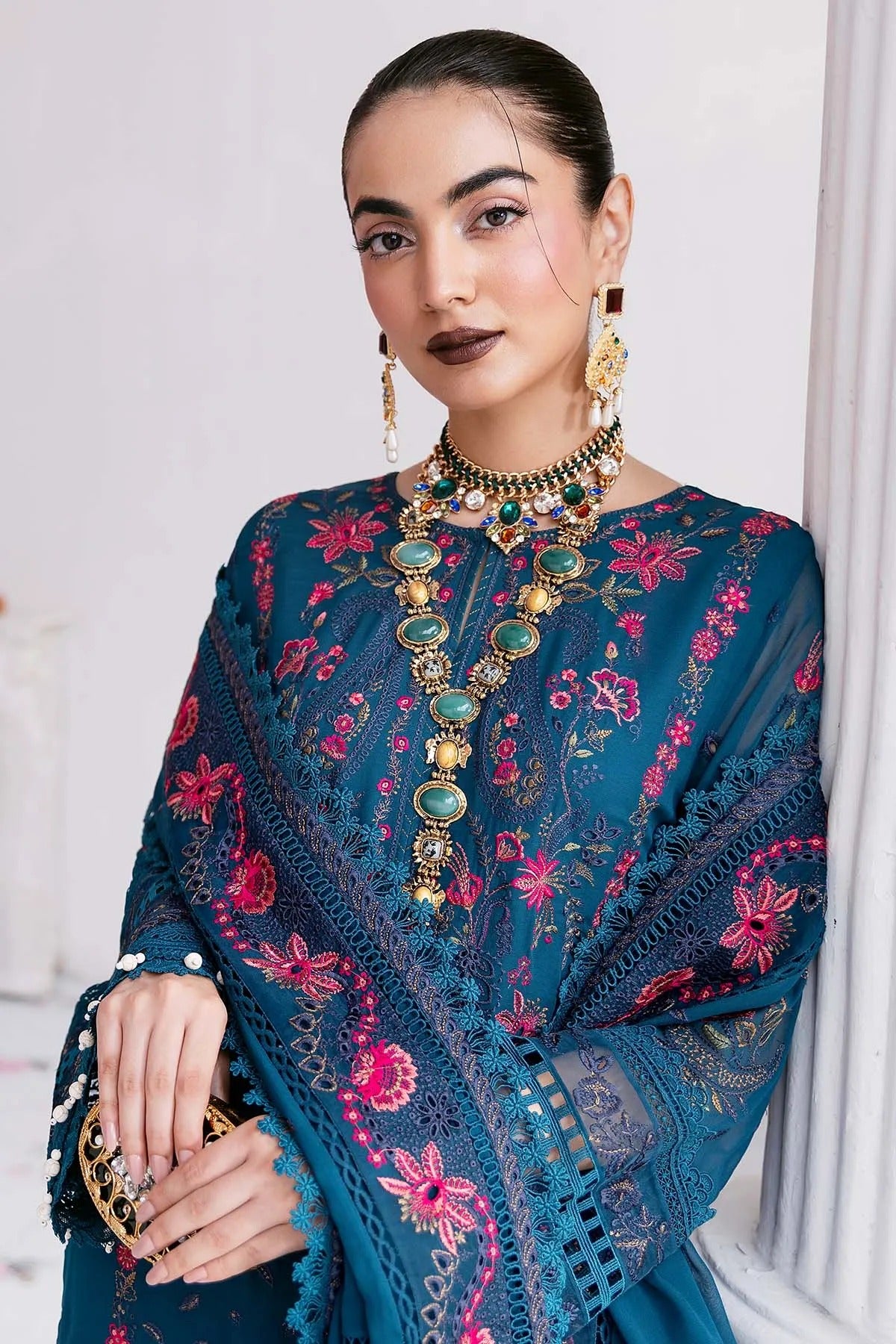 Luxe Serene'25 By Imrozia Embroidered Luxury Georgette Unstitched 3 Piece