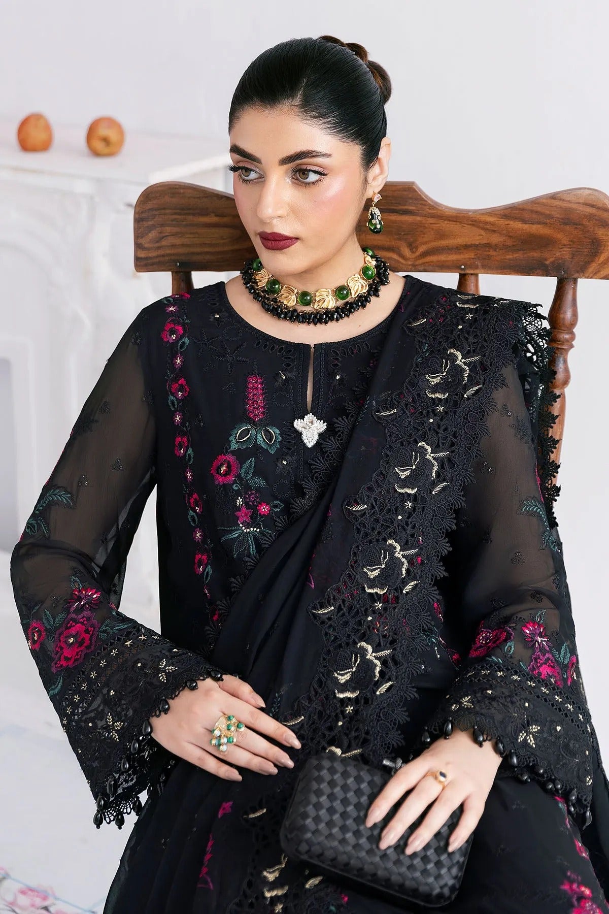 Luxe Serene'25 By Imrozia Embroidered Luxury Georgette Unstitched 3 Piece