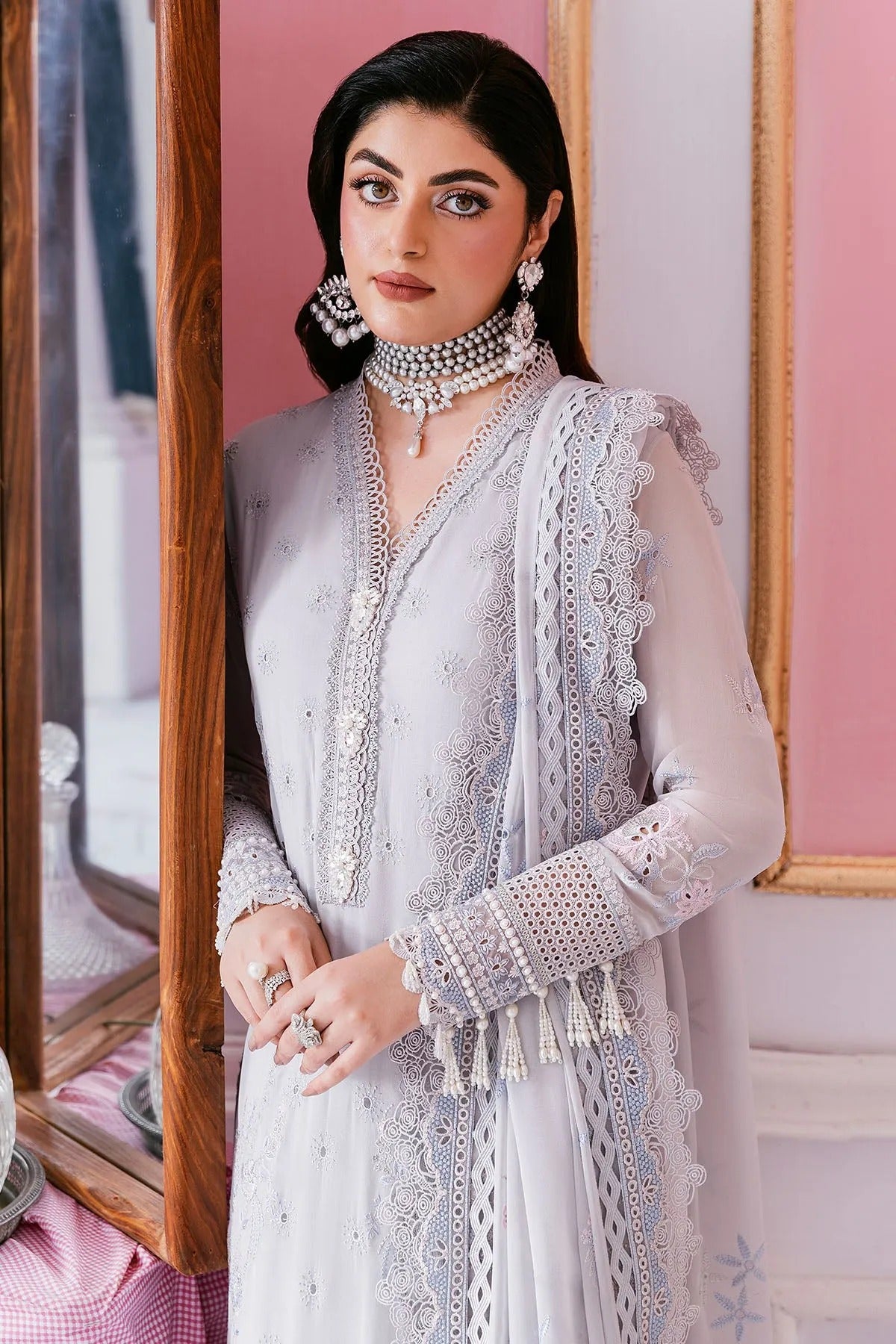 Luxe Serene'25 By Imrozia Embroidered Luxury Georgette Unstitched 3 Piece