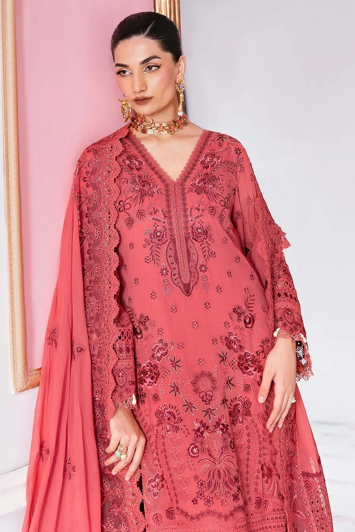 Luxe Serene'25 By Imrozia Embroidered Luxury Georgette Unstitched 3 Piece