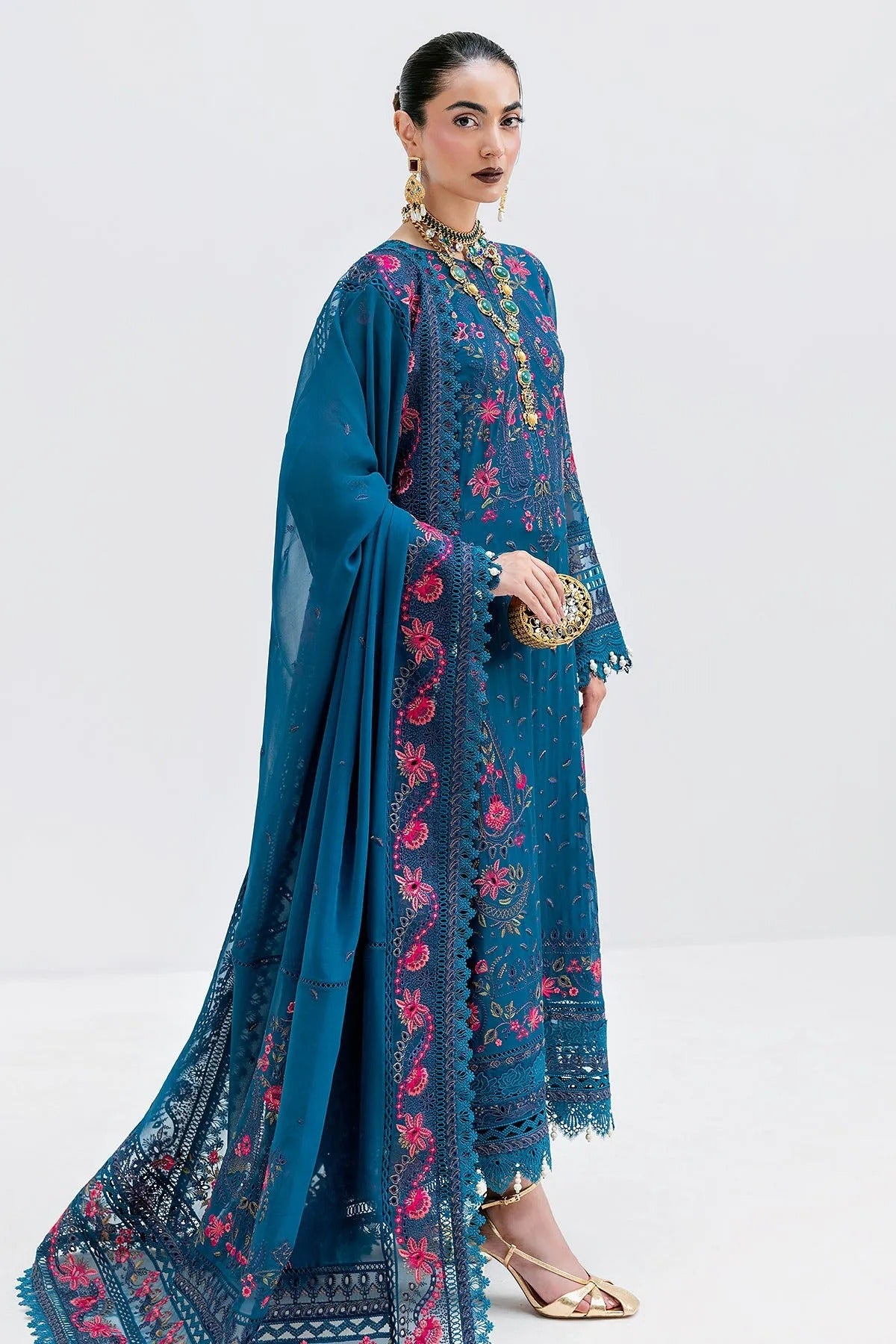 Luxe Serene'25 By Imrozia Embroidered Luxury Georgette Unstitched 3 Piece