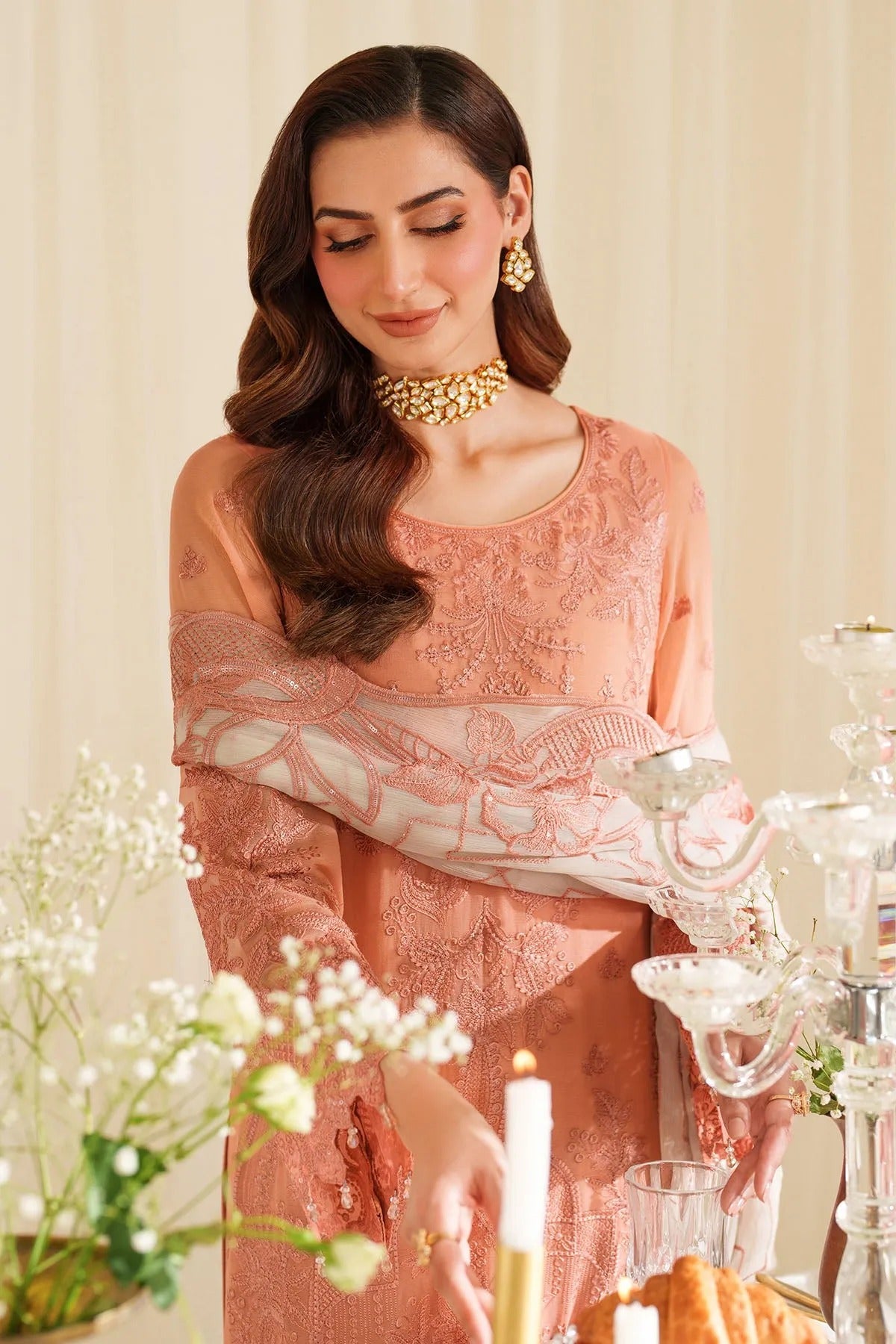 Noore By Imrozia Embroidered Luxury Chiffon Unstitched 3 Piece