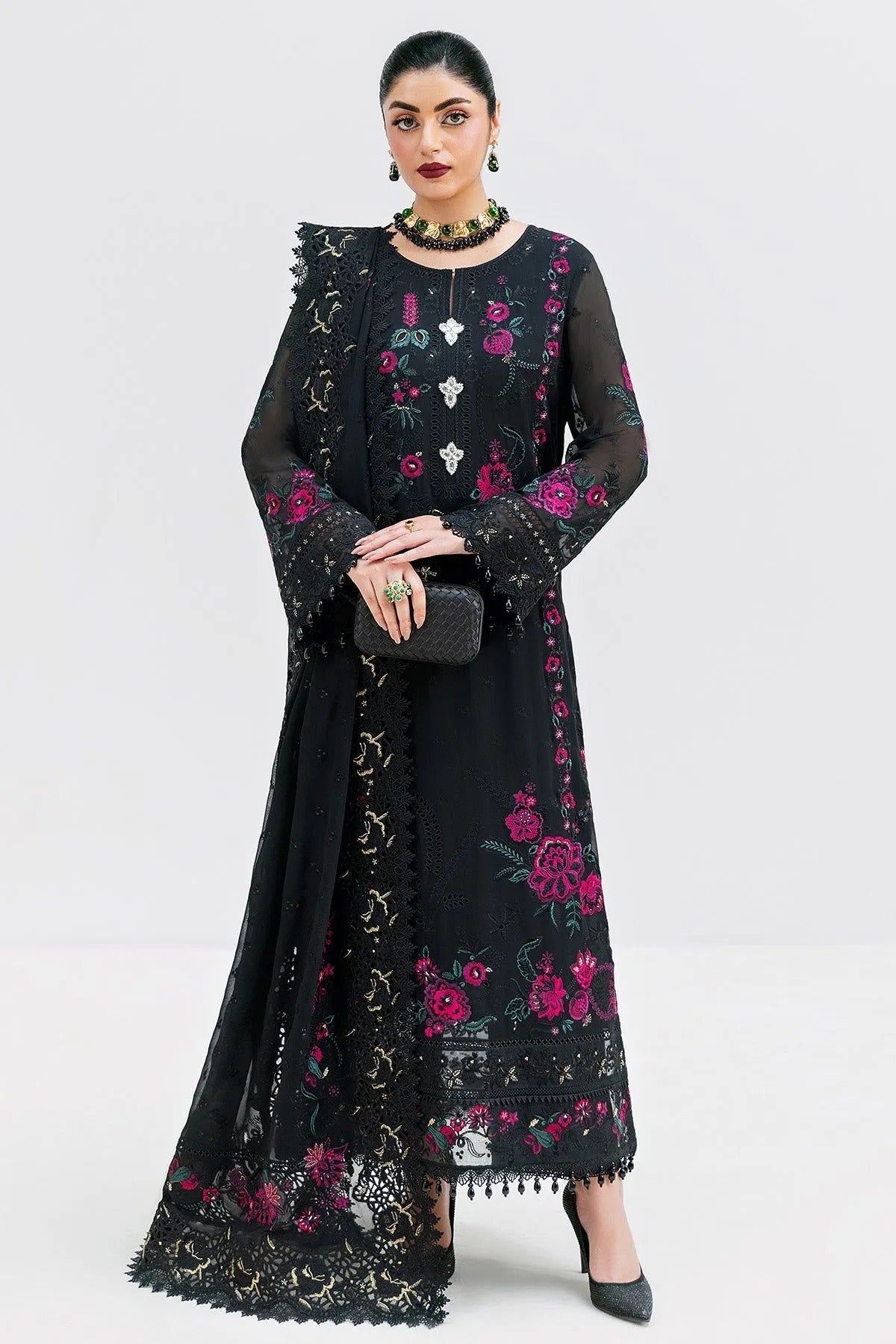 Luxe Serene'25 By Imrozia Embroidered Luxury Georgette Unstitched 3 Piece