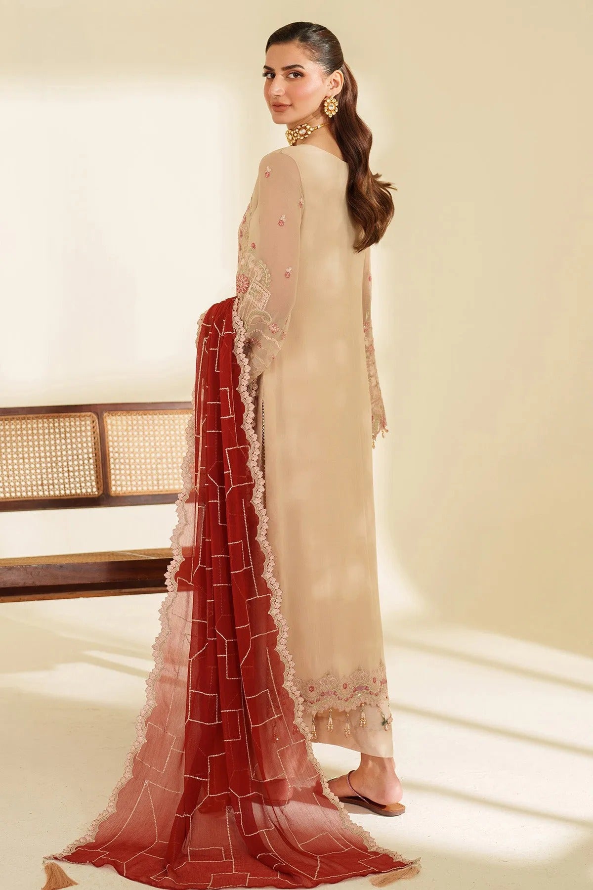 Noore By Imrozia Embroidered Luxury Chiffon Unstitched 3 Piece