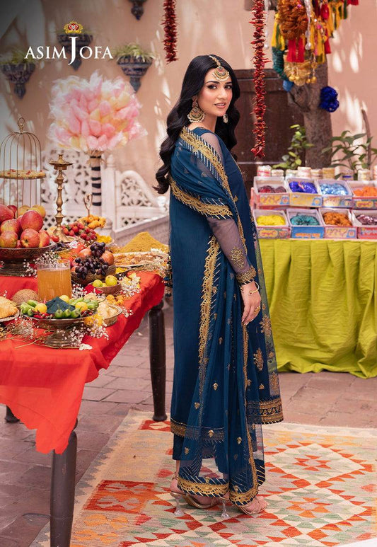Asim Jofa Pyaar Diyan Gallan Unstitched 3pcs - Jotey
