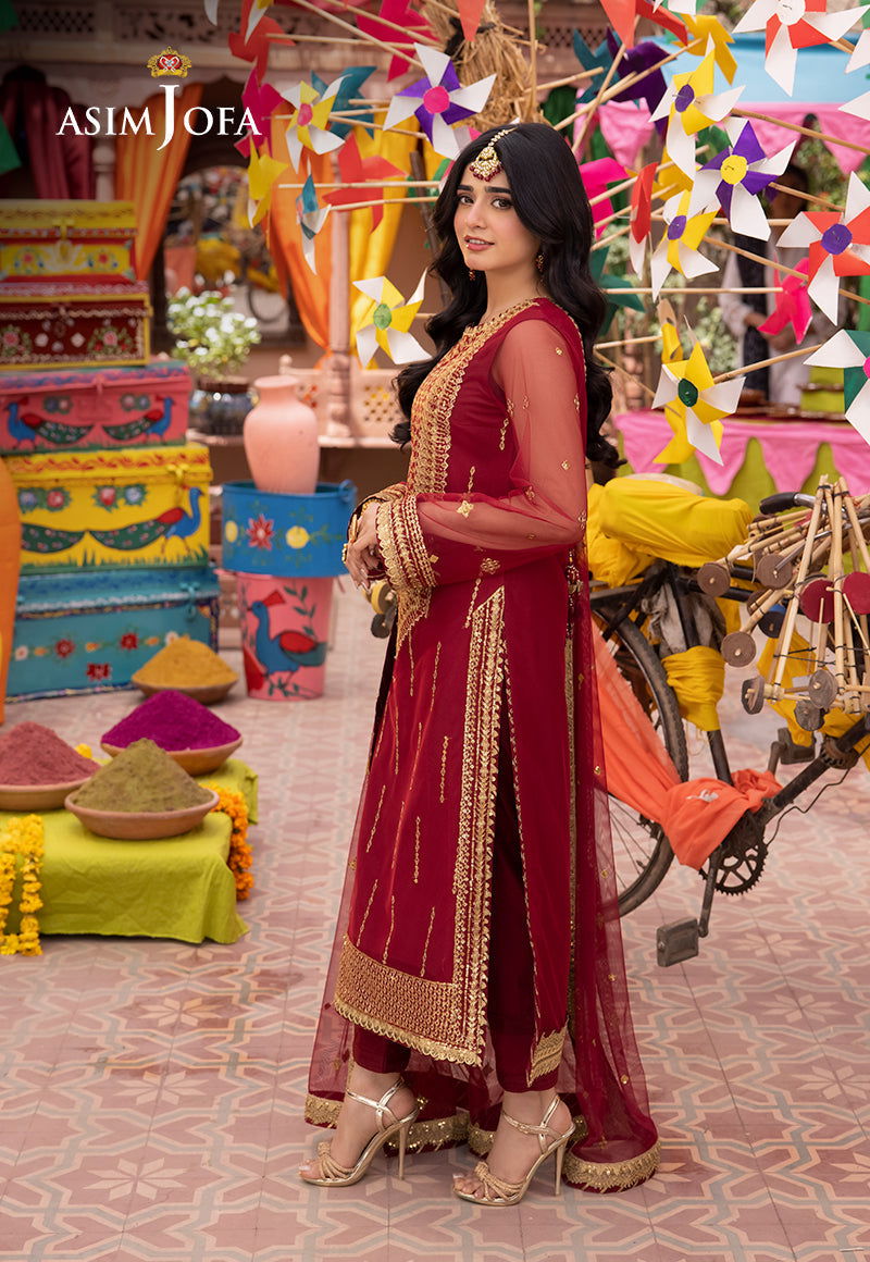 Asim Jofa Pyaar Diyan Gallan Unstitched 3pcs - Jotey