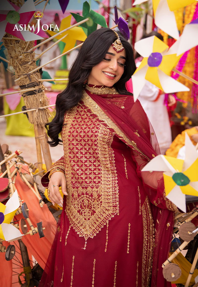 Asim Jofa Pyaar Diyan Gallan Unstitched 3pcs - Jotey