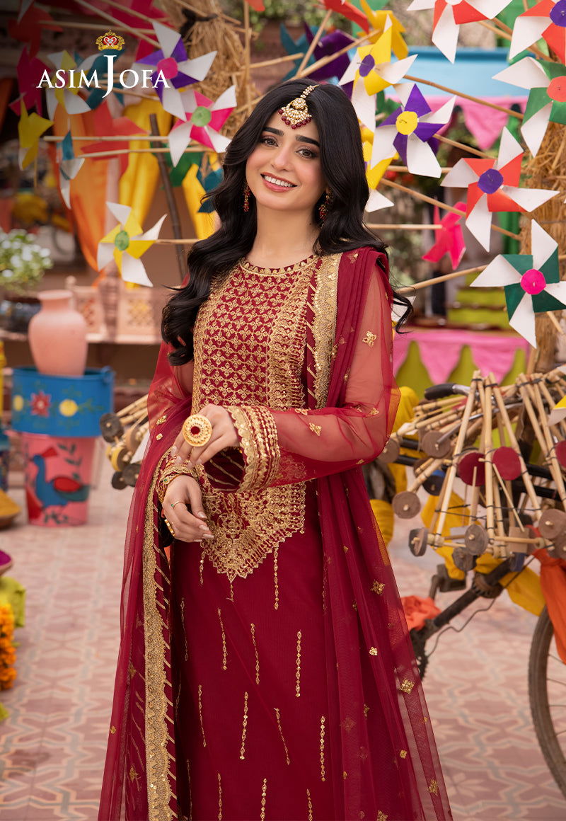 Asim Jofa Pyaar Diyan Gallan Unstitched 3pcs - Jotey