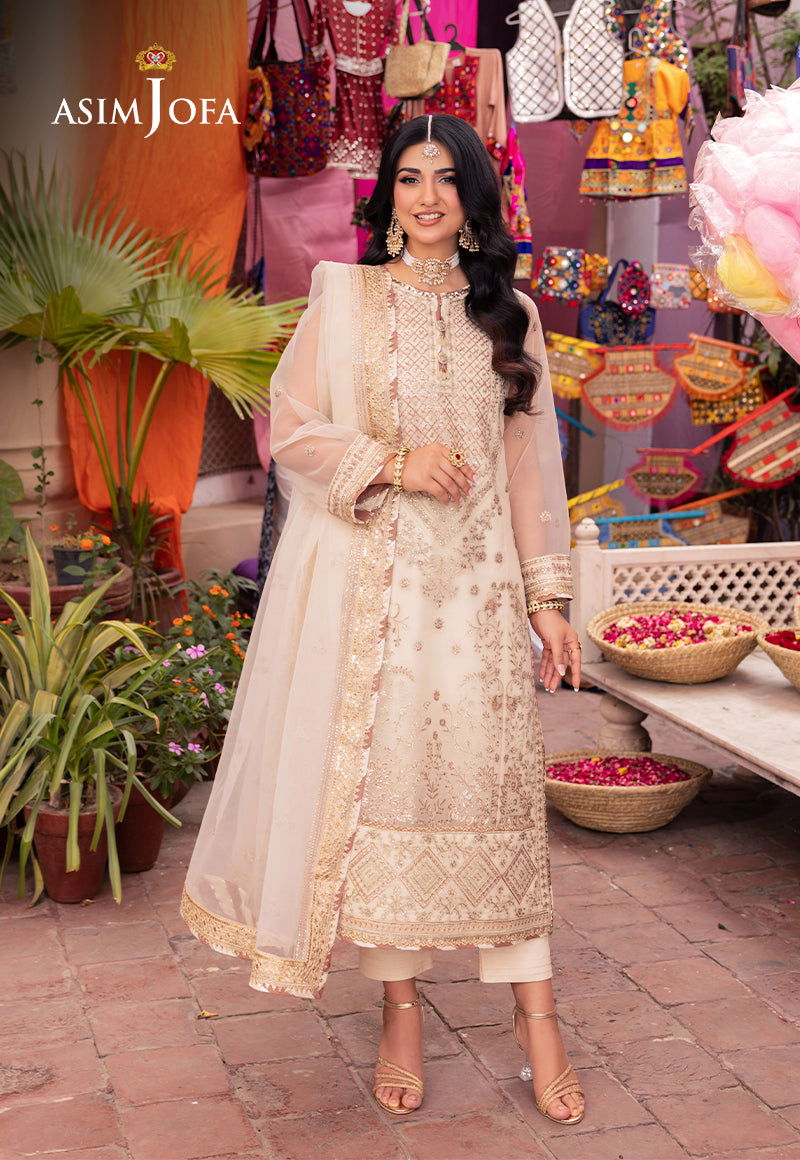 Asim Jofa Pyaar Diyan Gallan Unstitched 3pcs - Jotey