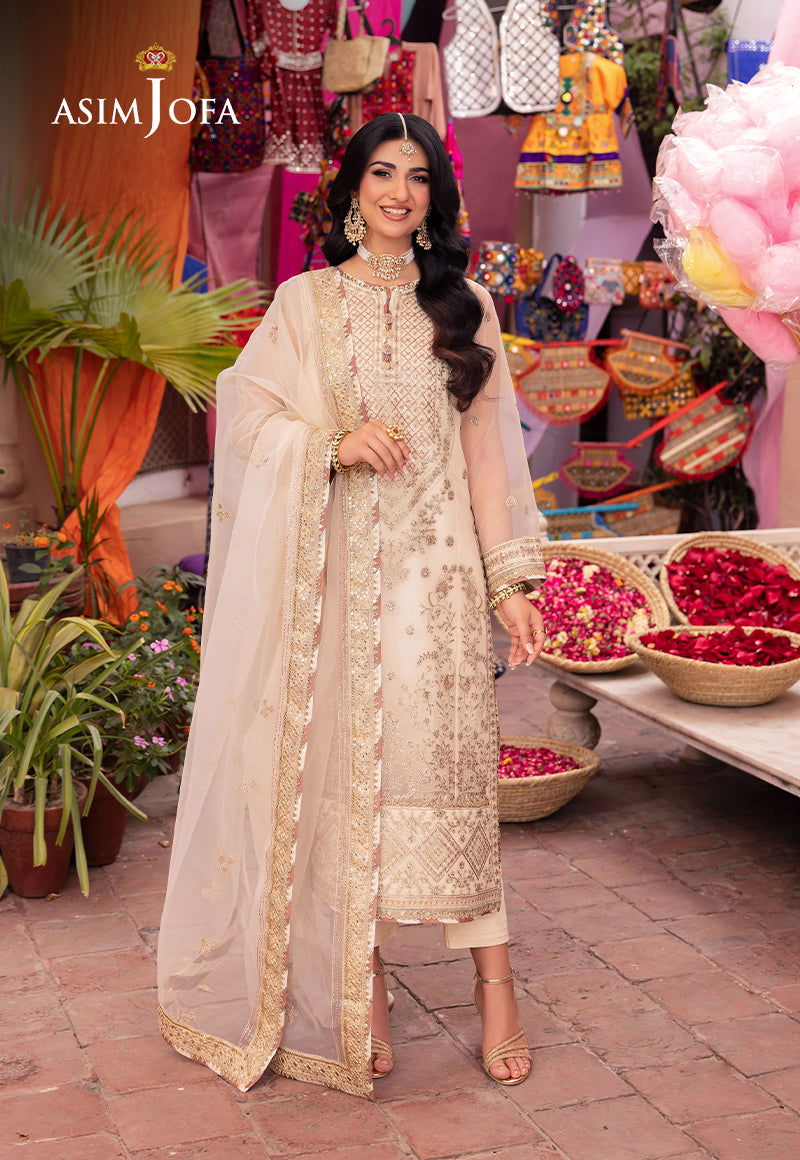 Asim Jofa Pyaar Diyan Gallan Unstitched 3pcs - Jotey
