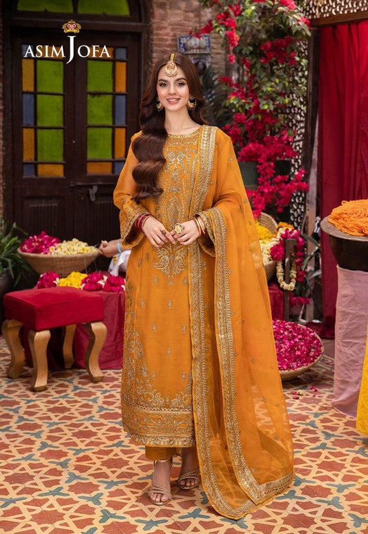Asim Jofa Pyaar Diyan Gallan Unstitched 3pcs - Jotey