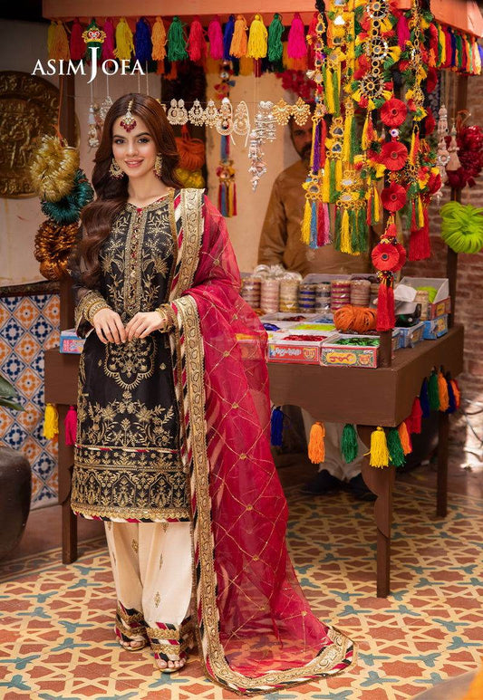 Asim Jofa Pyaar Diyan Gallan Unstitched 3pcs - Jotey