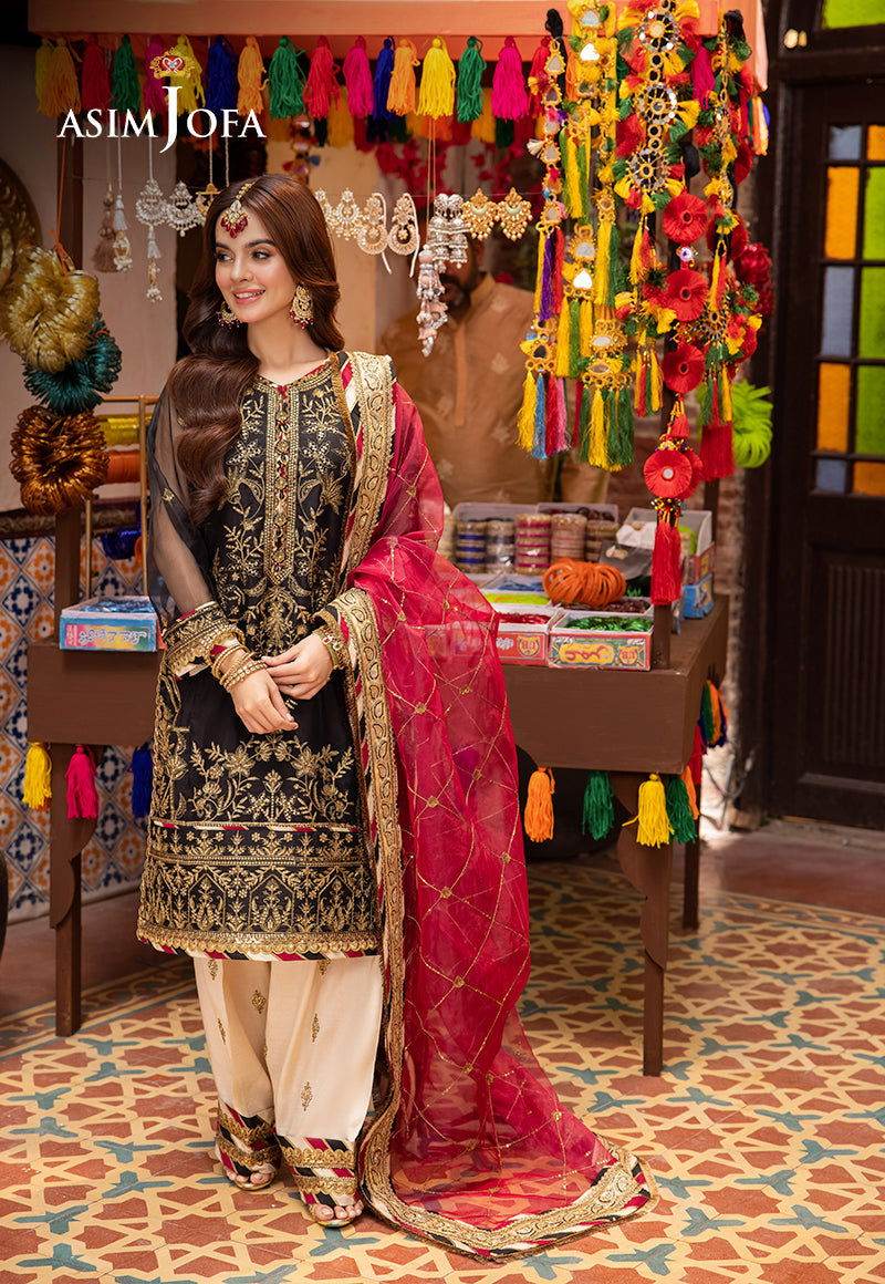 Asim Jofa Pyaar Diyan Gallan Unstitched 3pcs - Jotey