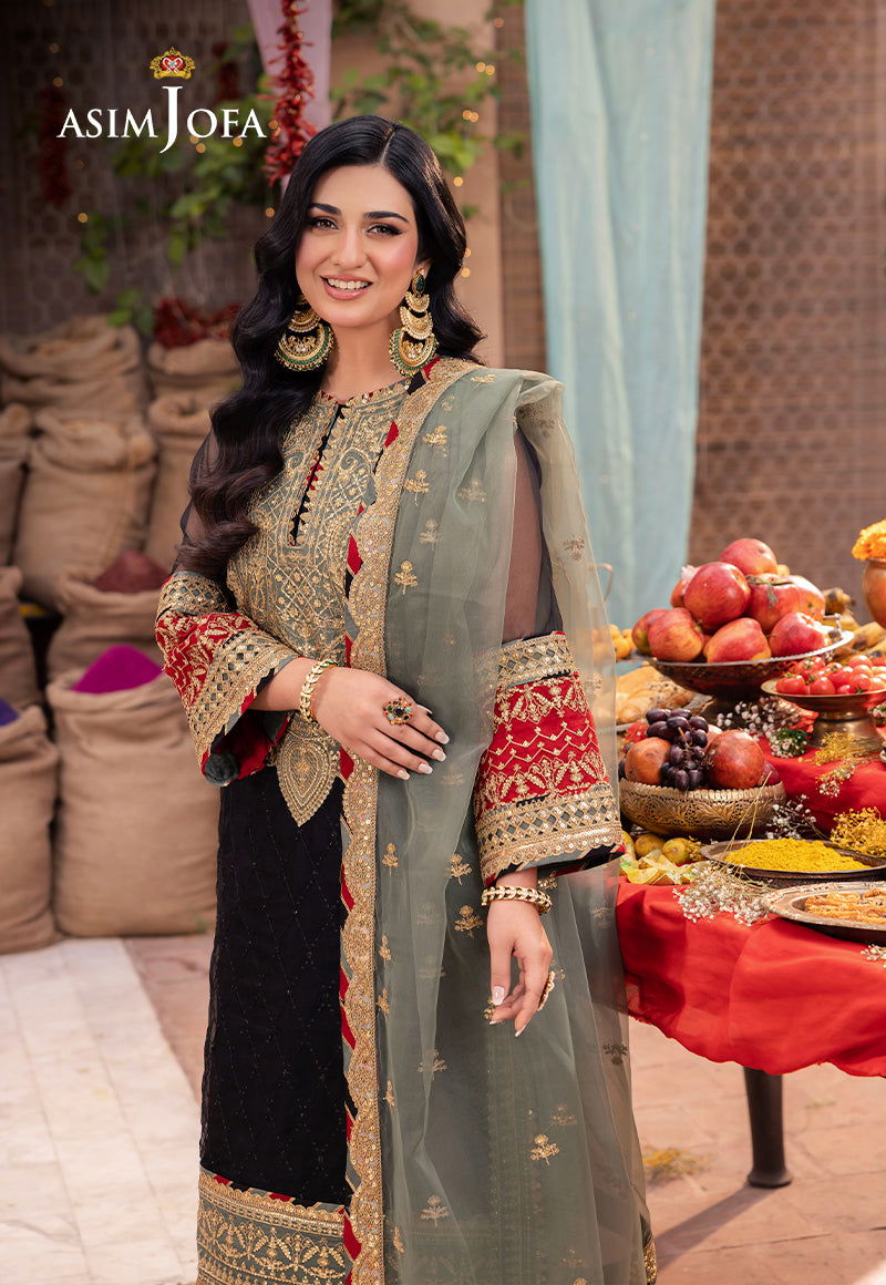 Asim Jofa Pyaar Diyan Gallan Unstitched 3pcs - Jotey