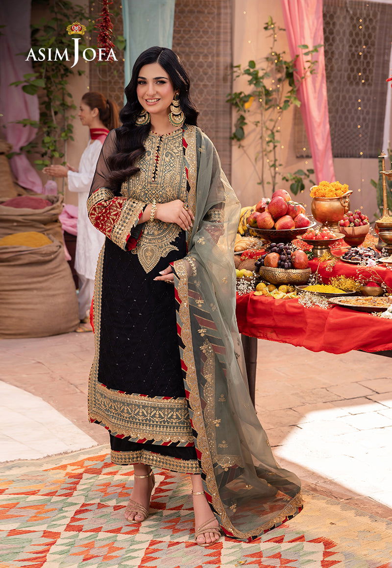 Asim Jofa Pyaar Diyan Gallan Unstitched 3pcs - Jotey
