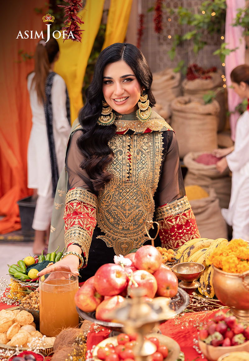 Asim Jofa Pyaar Diyan Gallan Unstitched 3pcs - Jotey